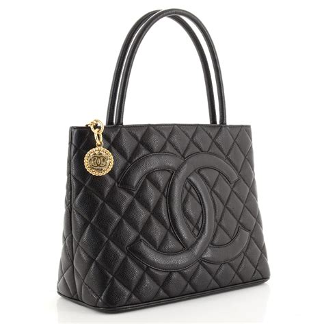 chanel beige quilted caviar medallion tote|CHANEL Caviar Quilted Medallion Tote Beige .